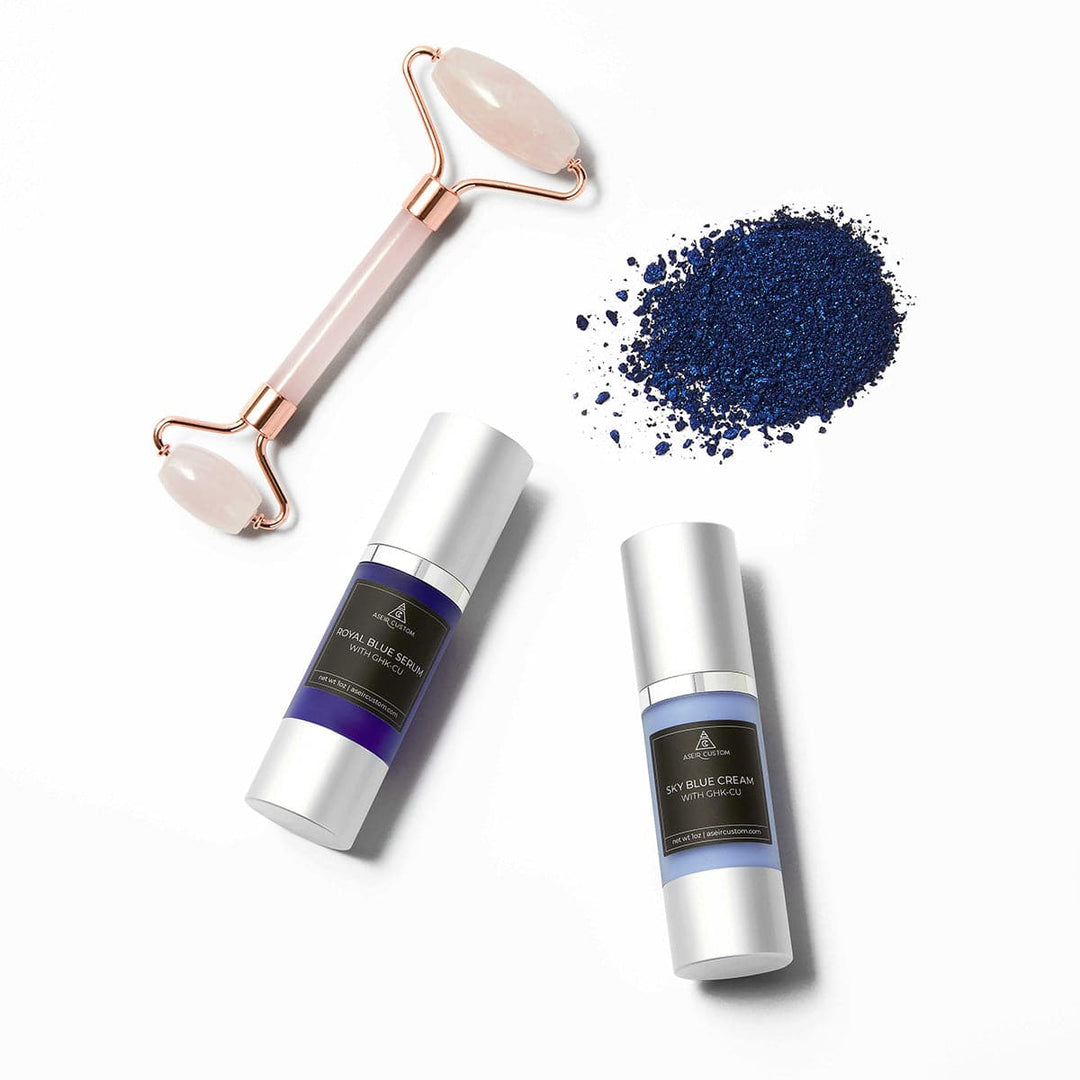 GHK Cu Topical - Sky Blue Cream & Royal Blue Serum Bundle | Aseir Custom GHK Cu Topical - Sky Blue Cream & Royal Blue Serum Bundle | Aseir Custom